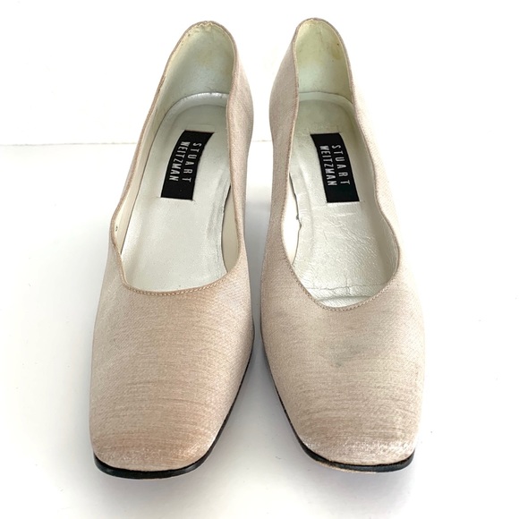 Vintage Stuart Weitzman Iridescent Square Toe Heel - Picture 4 of 9